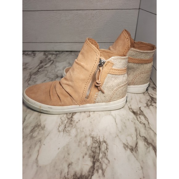 Sperry Shoes Slouchy Suede and Fabric Sneaker Boots Sze  7 - Picture 4 of 11